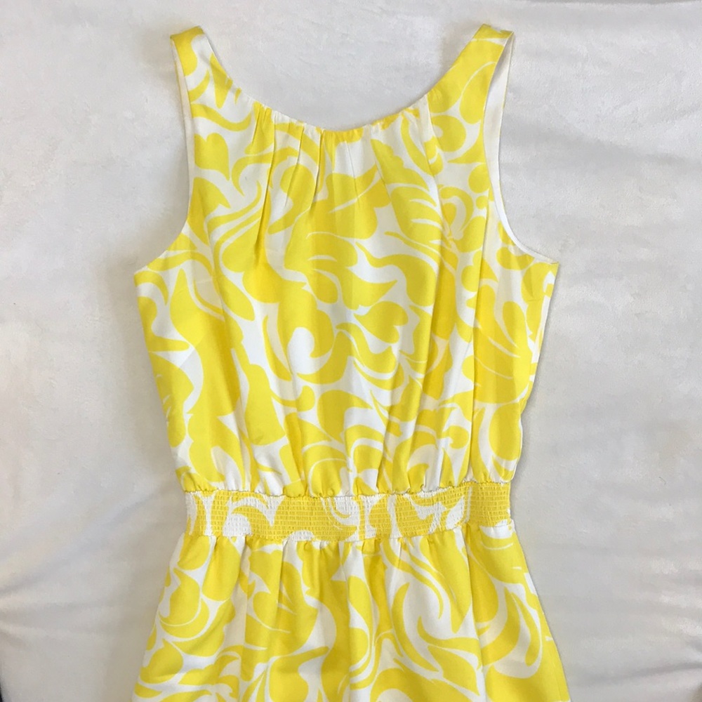 Ann Taylor Yellow and White Printed Maxi Dress - Picture 5 of 8